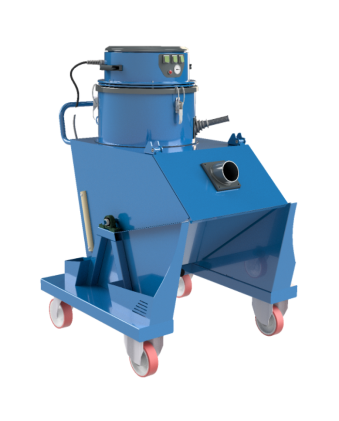 BENNE ASPIRANTE POUR GRANDE QUANTITÉ DE COPEAUX SECS ET MOUILLÉS