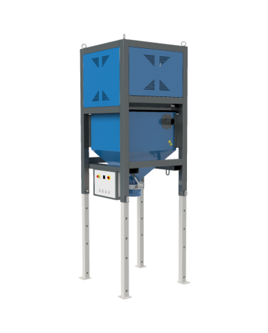 ASPIRATEUR SILO POUR POUSSIÈRES, SOLIDES ET DÉCHETS