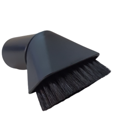 Brosse à épousseter ovale poils synthétiques noirs